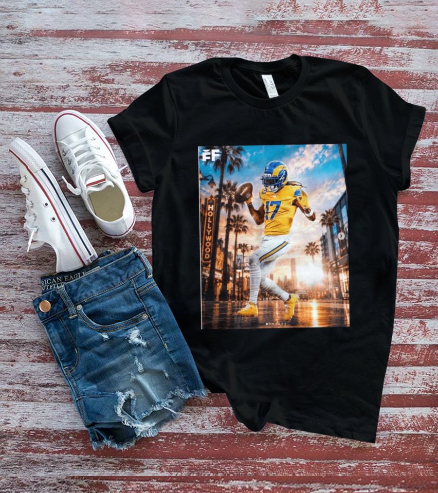 Los Angeles Rams Hollywood Davante Adams 17 Football Player T-Shirt