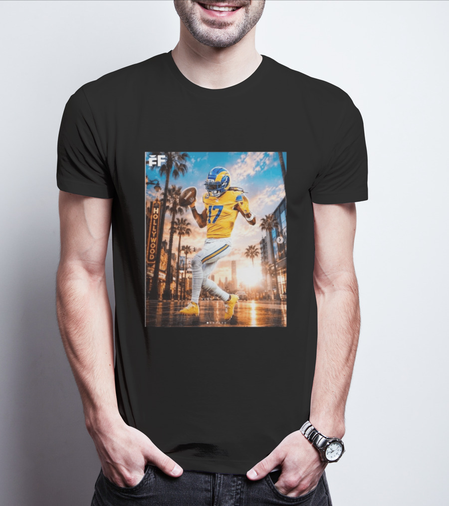 Los Angeles Rams Hollywood Davante Adams 17 Football Player T-Shirt