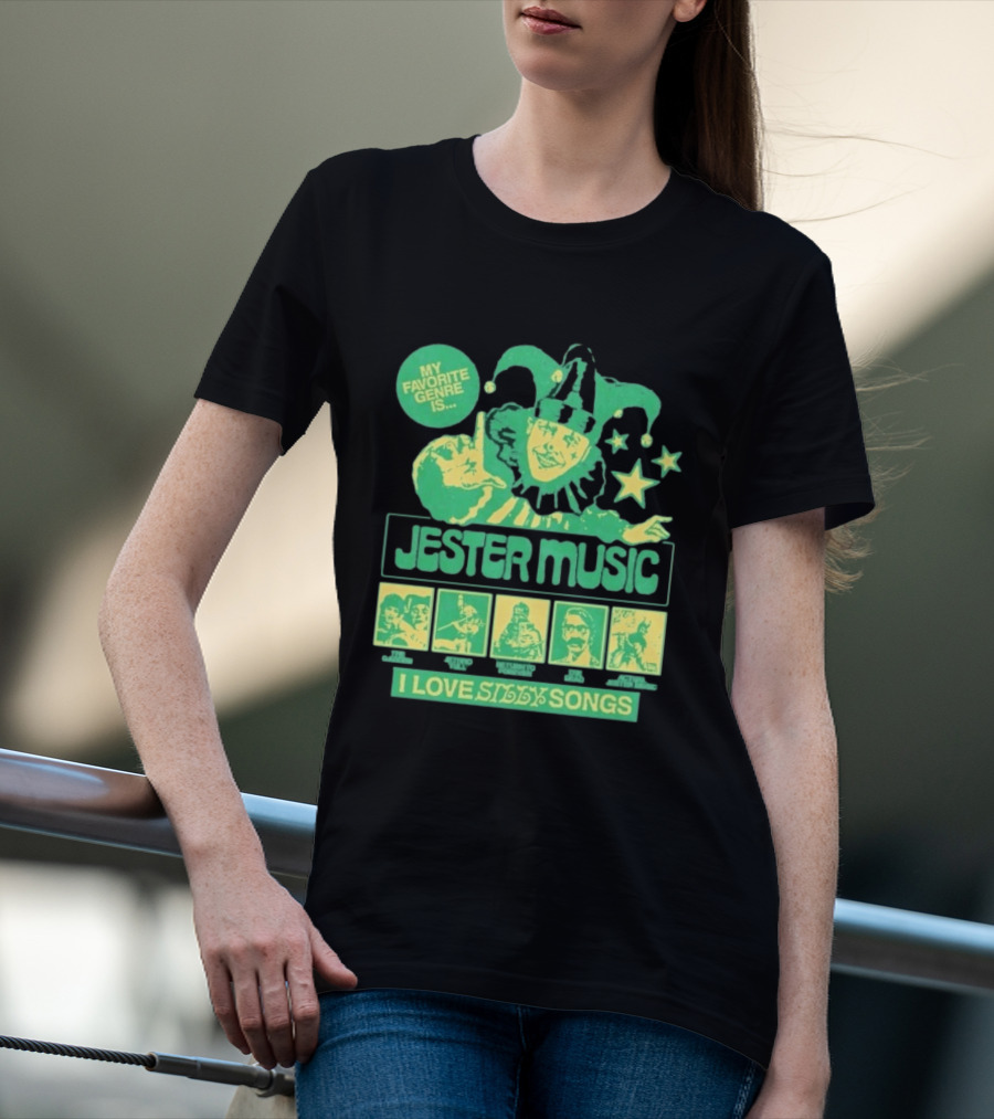 Jester Music My Favorite Genre Is The Garden Jethro Tull Return To Forever The Dead I Love Silly Songs T-Shirt