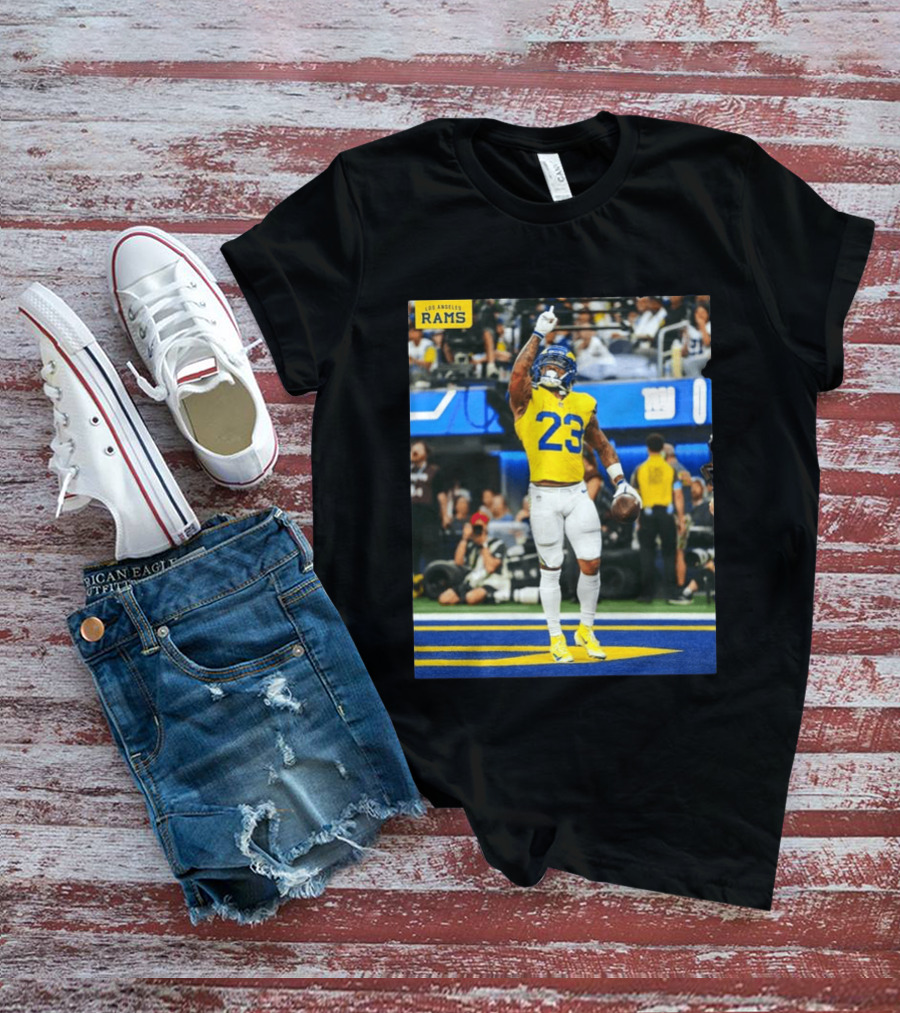 Los Angeles Rams Kamren Kinchens #23 NFL Football Jersey Celebration T-Shirt