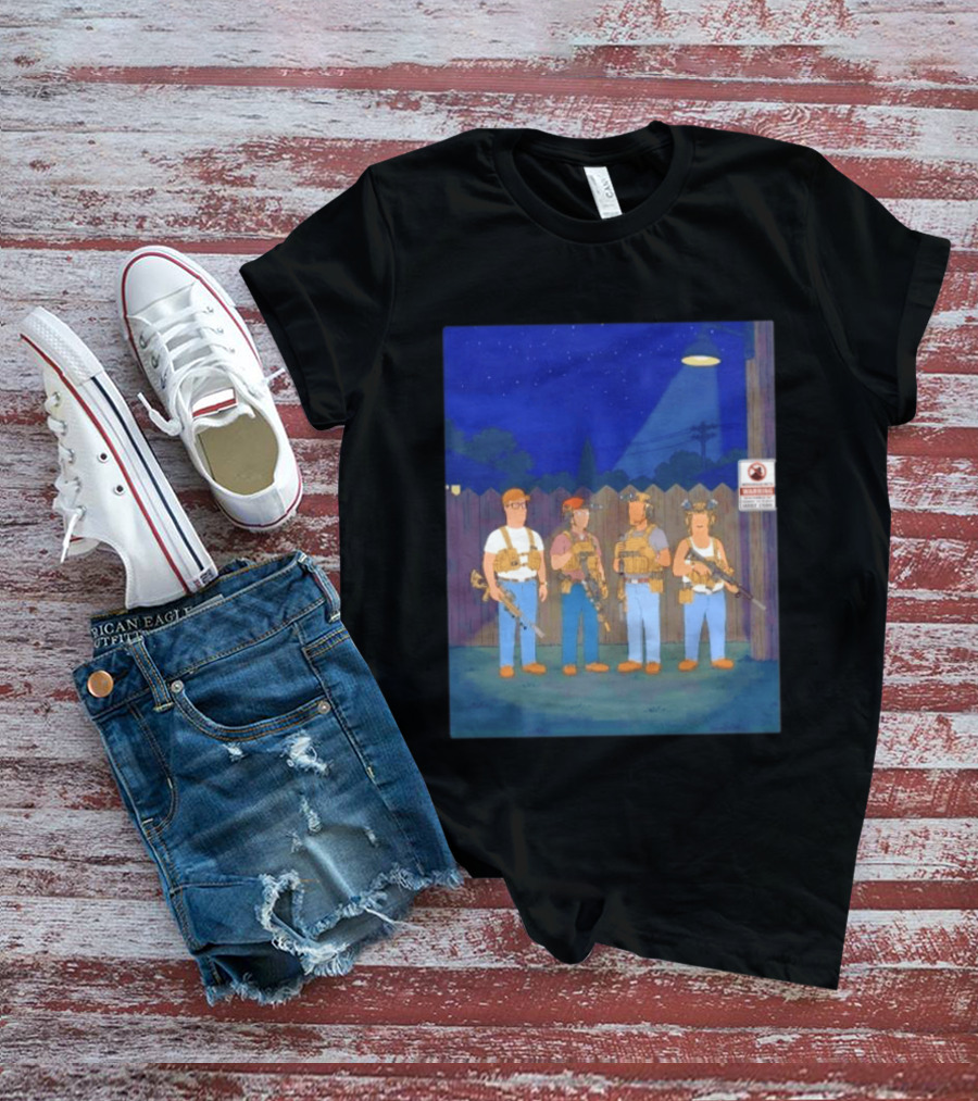 Neighborhood Tactical Squad Warning King Of The Hill T-Shirt