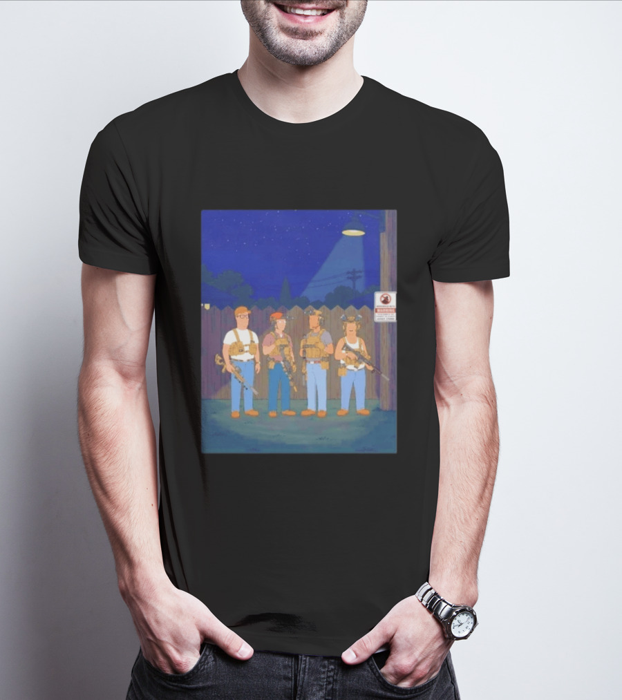 Neighborhood Tactical Squad Warning King Of The Hill T-Shirt