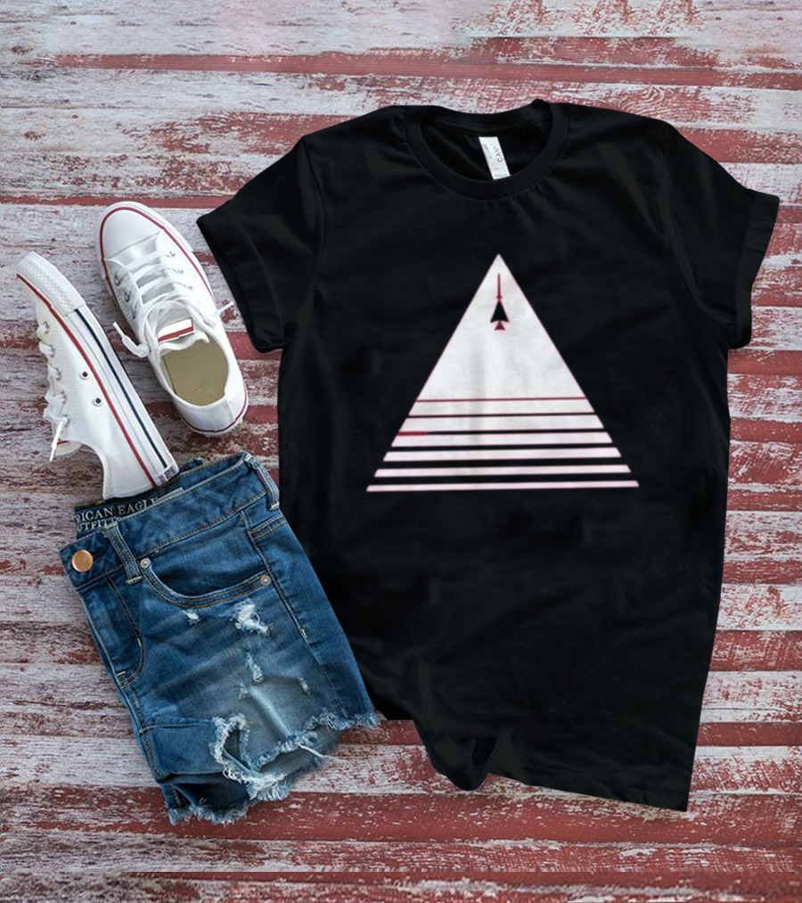 Stuart Fails To Save The Universe Stuart Bloom Jet Airplane Triangle Pyramid T-Shirt