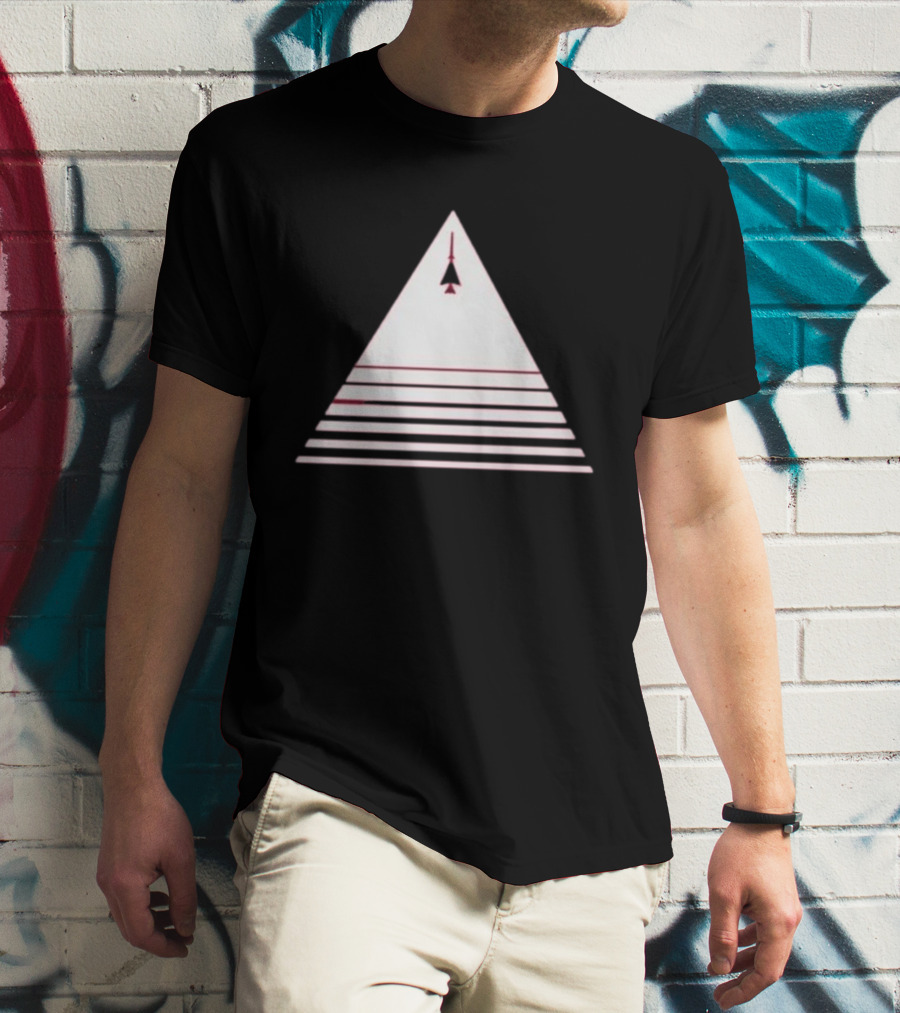 Stuart Fails To Save The Universe Stuart Bloom Jet Airplane Triangle Pyramid T-Shirt
