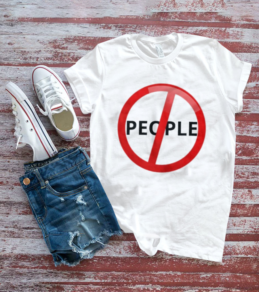Anti People Prohibited Sign Introvert Social Distancing T-Shirt