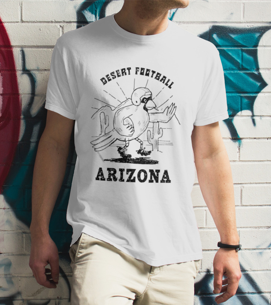 Arizona Cardinals Desert Football Arizona Cactus Helmet T-Shirt
