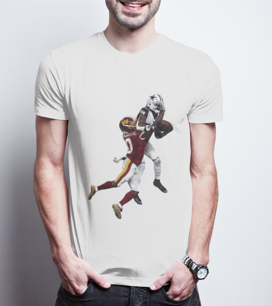 Ceedee Lamb Dak Prescott Record Breaking Touchdown Dallas Washington Football Moment T-Shirt