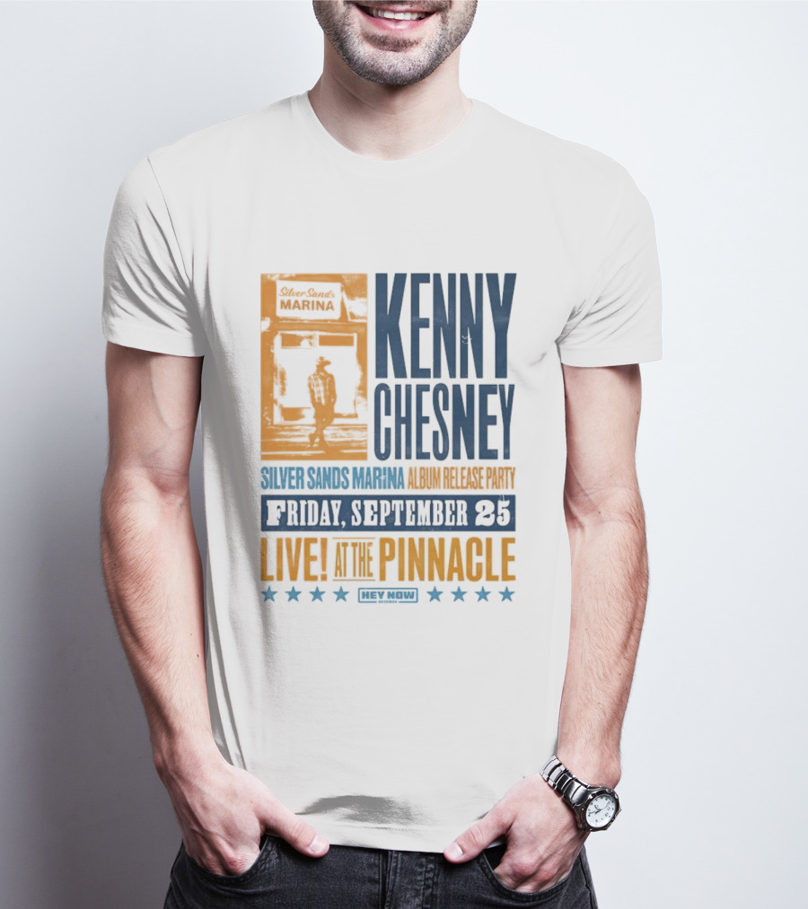 Kenny Chesney Silver Sands Marina Album Release Party Friday September 25 Live At The Pinnacle Stars T-Shirt