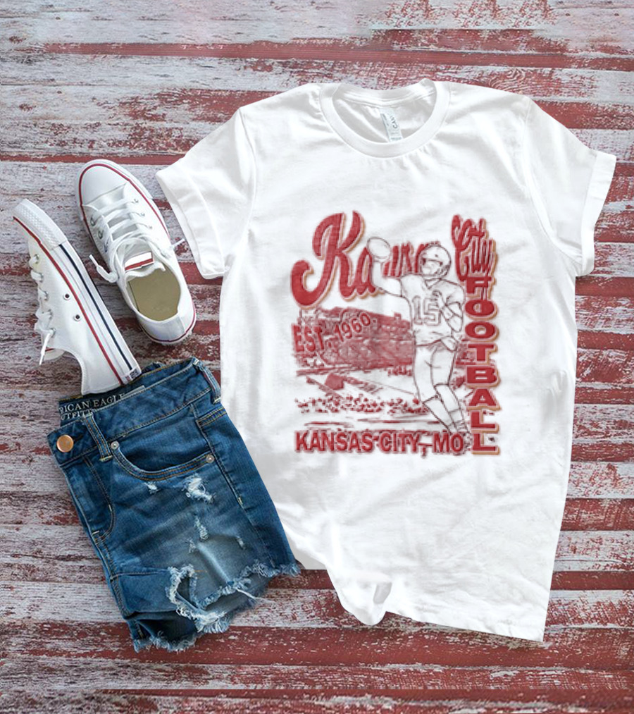 Kansas City Chiefs Football 1960 Patrick Mahomes Quarterback Kansas City MO T-Shirt