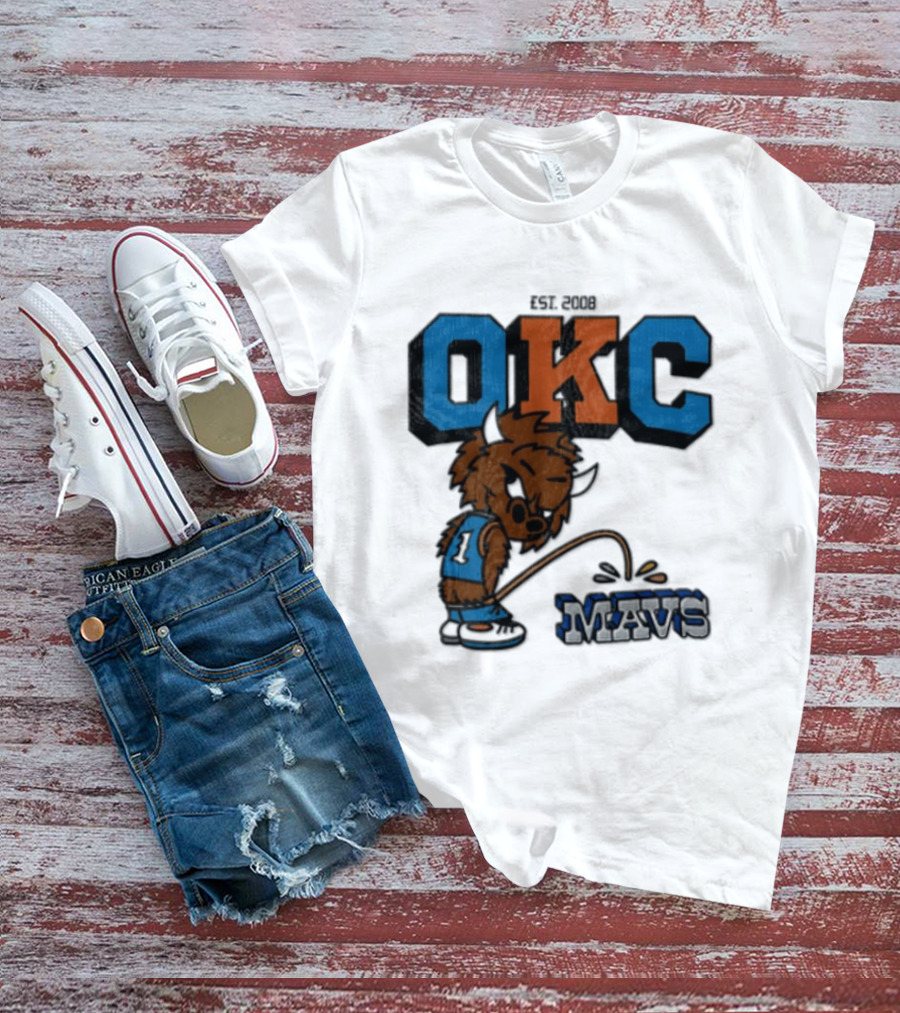 Oklahoma City Thunder Rumble On Dallas Mavericks Mavs Rivalry T-Shirt