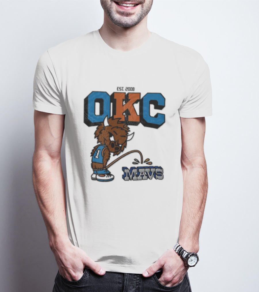 Oklahoma City Thunder Rumble On Dallas Mavericks Mavs Rivalry T-Shirt