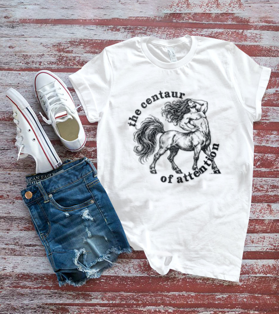 The Centaur Of Attention Muscular Man Horse Body Sketch T-Shirt