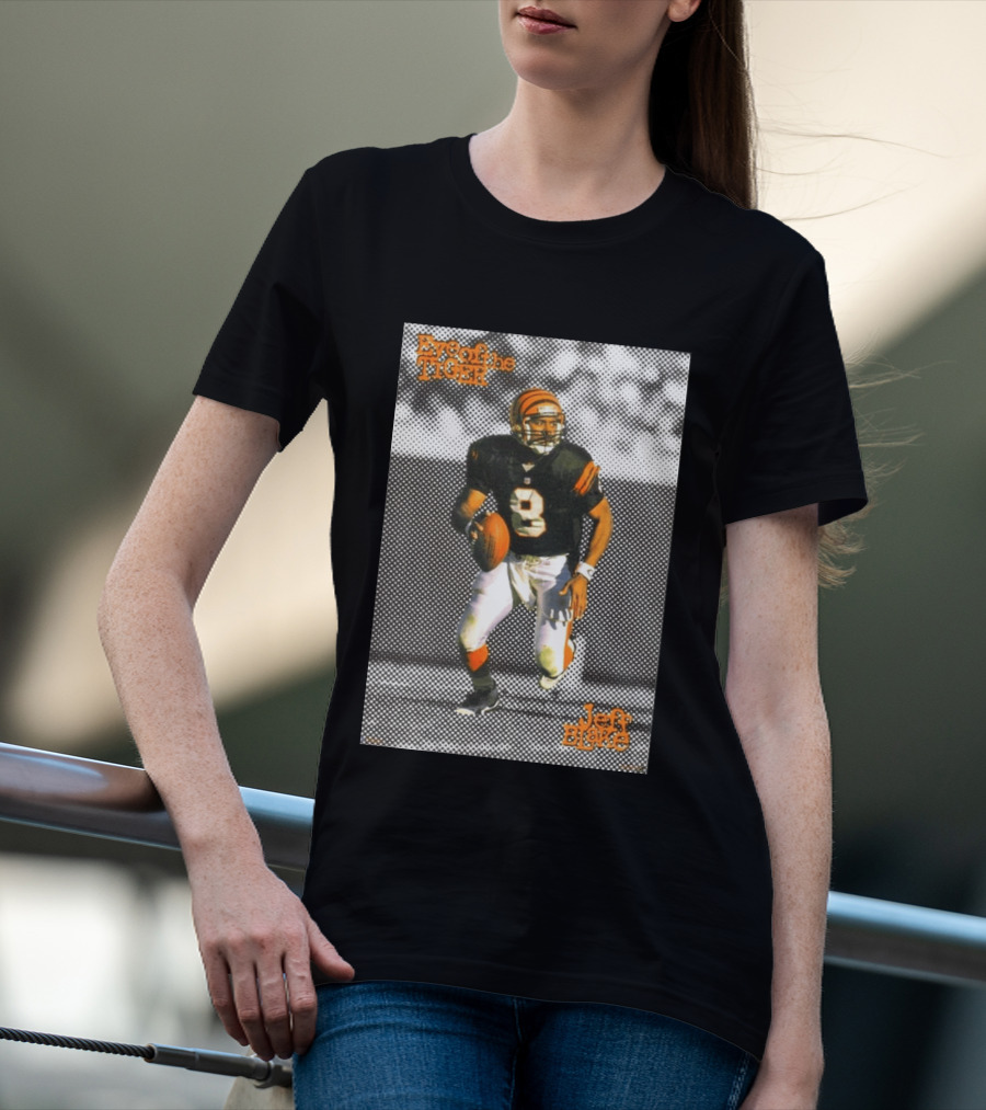 Jeff Blake Eye Of The Tiger Cincinnati Bengals Football QB T-Shirt