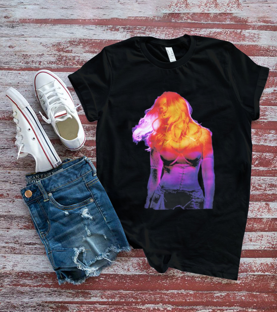 Madonna My Sins Are My Savior Neon Effect T-Shirt