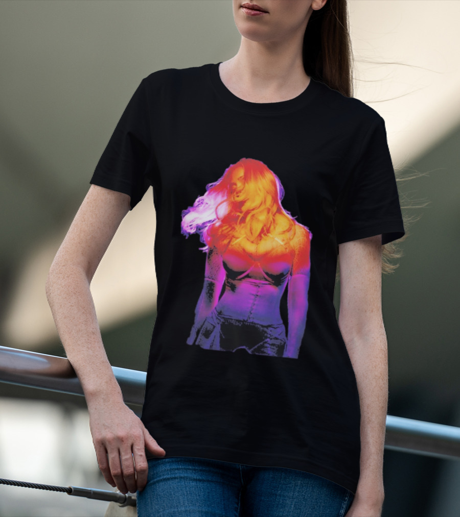 Madonna My Sins Are My Savior Neon Effect T-Shirt