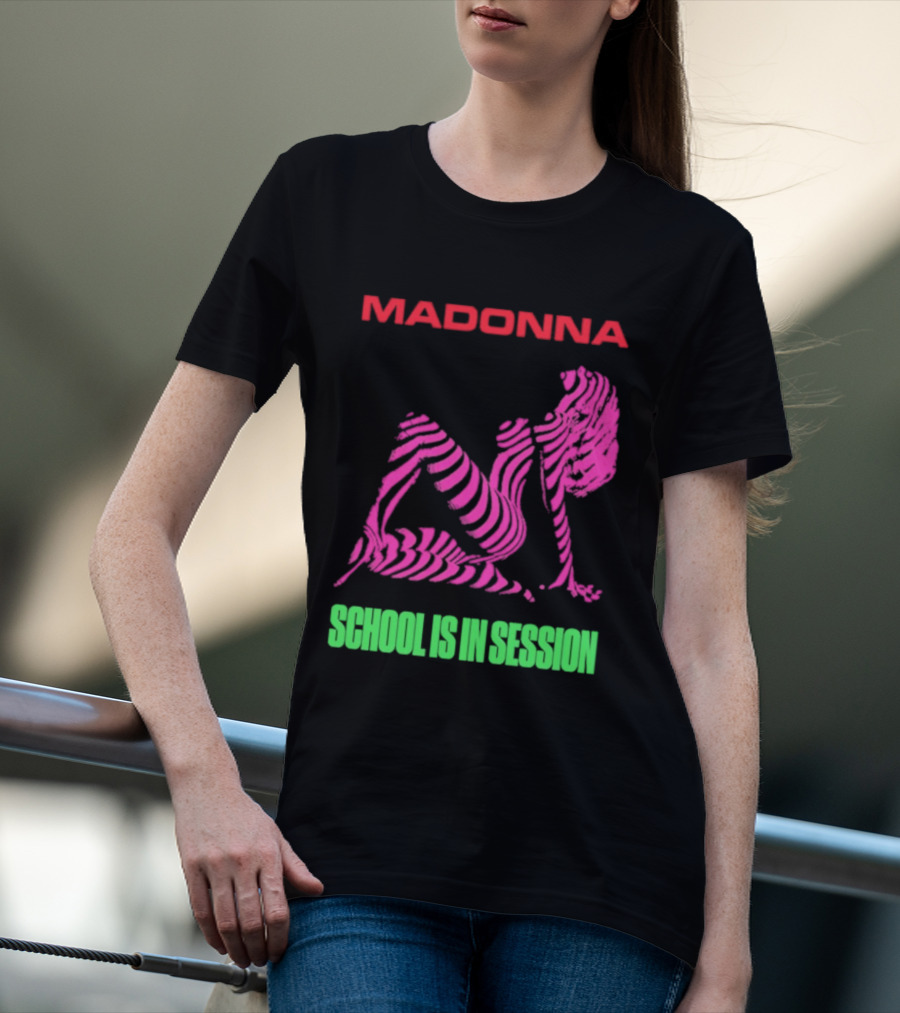 Madonna School Is In Session Pink T-Shirt
