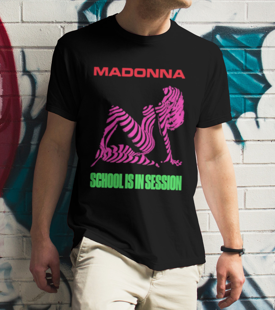 Madonna School Is In Session Pink T-Shirt