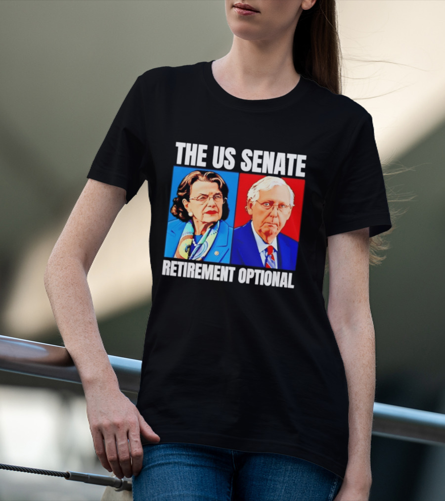 Dianne Feinstein Mitch McConnell The US Senate Retirement Optional T-Shirt
