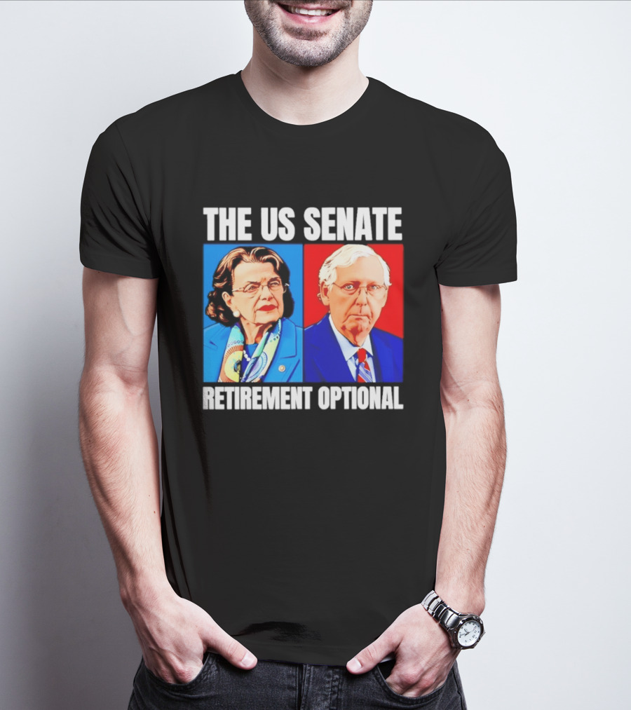 Dianne Feinstein Mitch McConnell The US Senate Retirement Optional T-Shirt