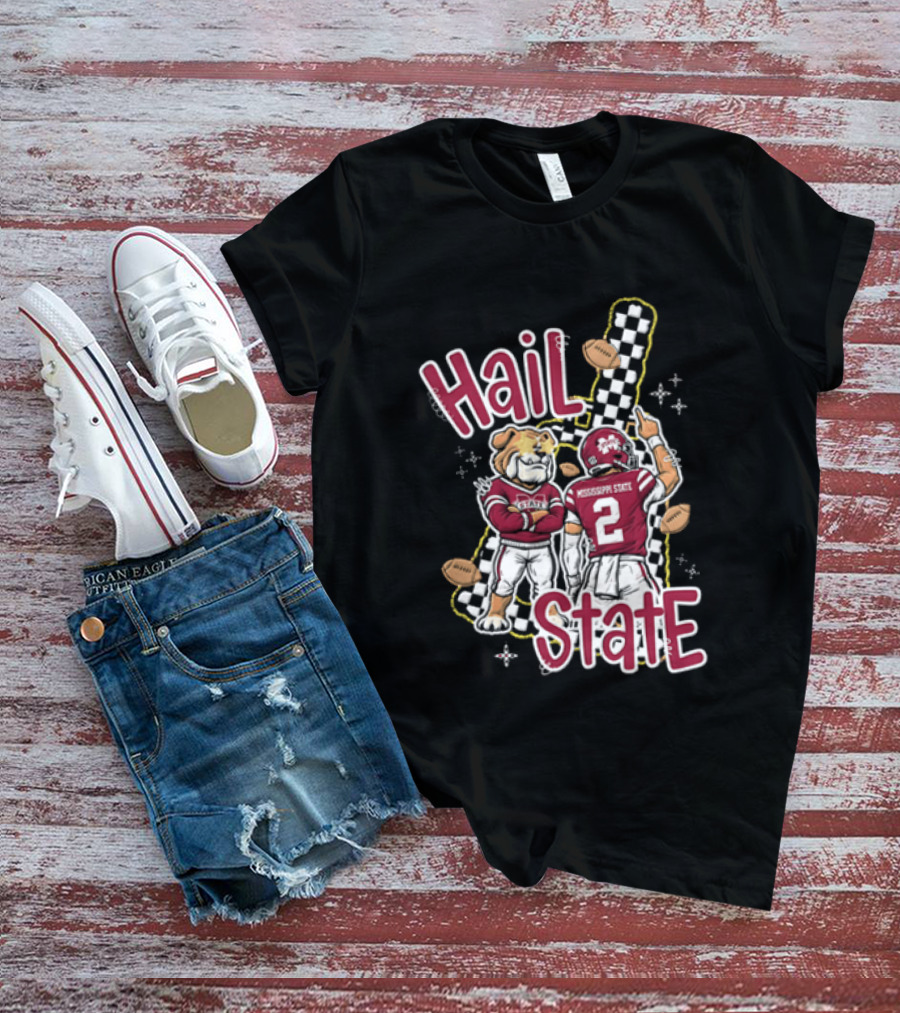 Mississippi State Hail Bulldogs Football Team Spirit T-Shirt