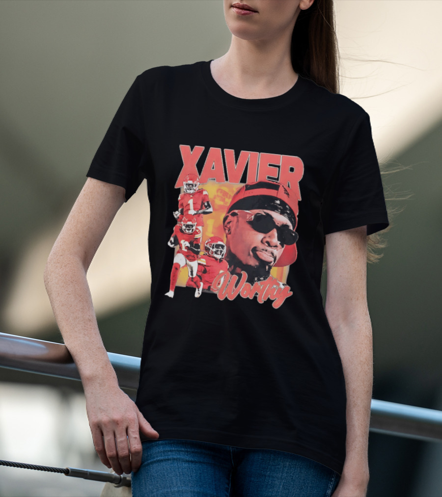 Xavier Worthy Kansas City Chiefs Football Player T-Shirt