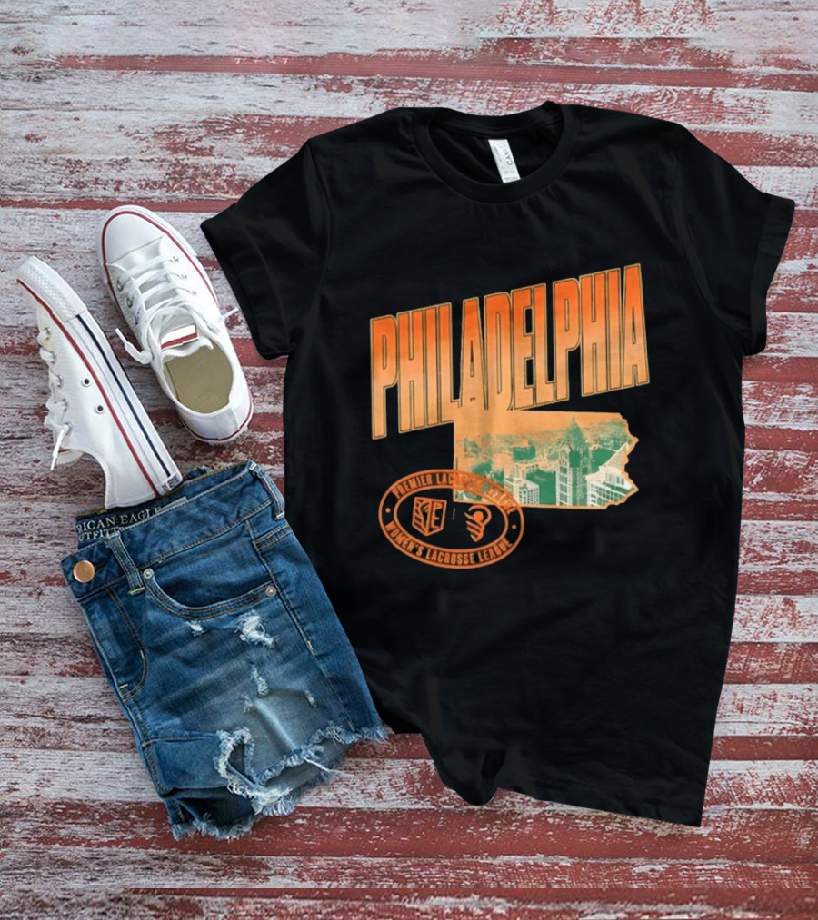 Philadelphia Premier Lacrosse League Women's Lacrosse Skyline T-Shirt