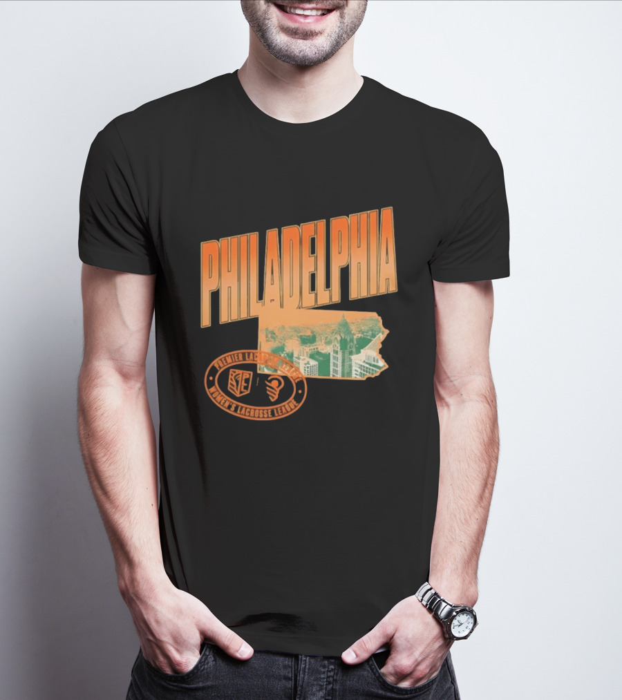 Philadelphia Premier Lacrosse League Women's Lacrosse Skyline T-Shirt