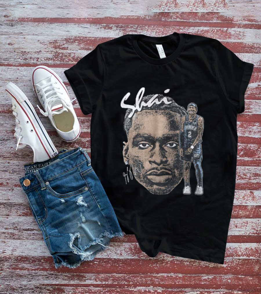 Shai Gilgeous Alexander Oklahoma City Thunder NBA Basketball T-Shirt