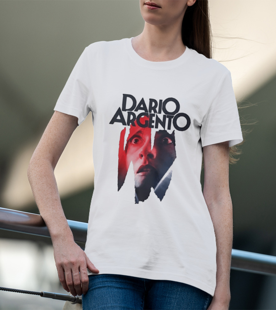 Dario Argento Horror Film Director Giallo Thriller Iconic Face T-Shirt
