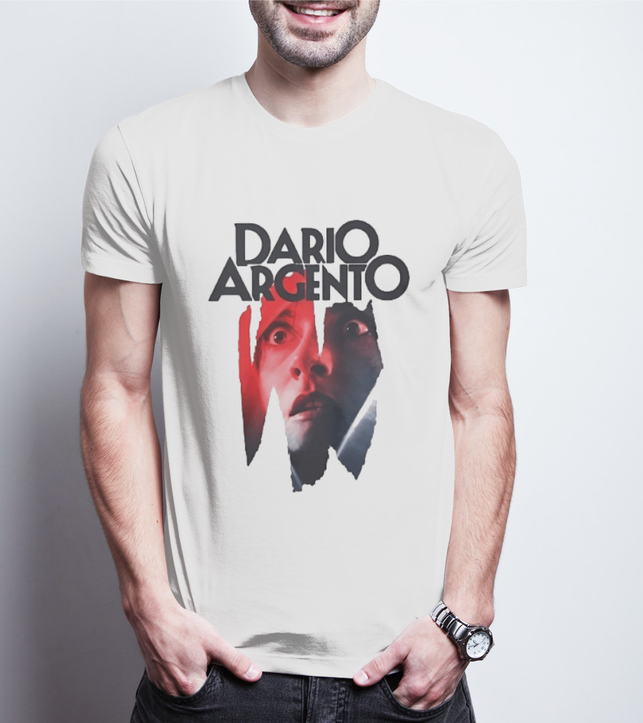Dario Argento Horror Film Director Giallo Thriller Iconic Face T-Shirt
