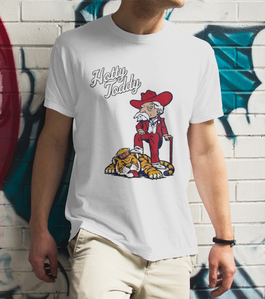Hotty Toddy Ole Miss Mascot Triumph Over LSU Tiger 2026 T-Shirt