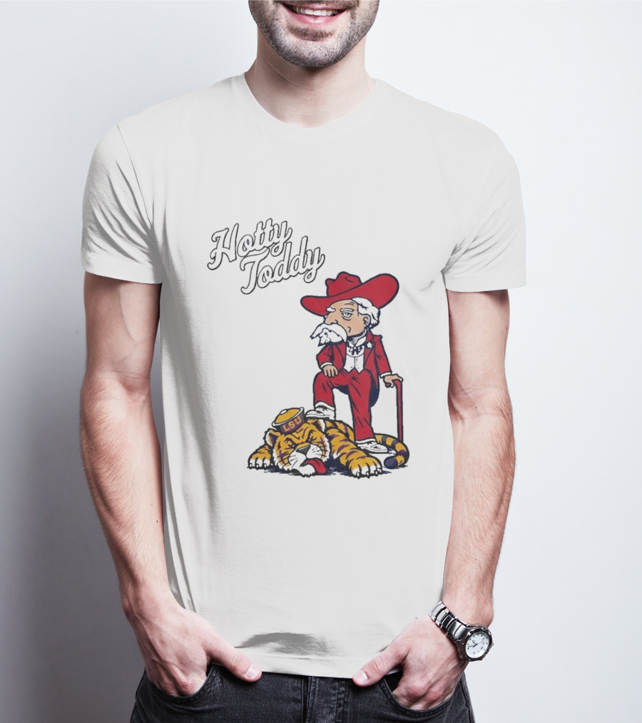 Hotty Toddy Ole Miss Mascot Triumph Over LSU Tiger 2026 T-Shirt