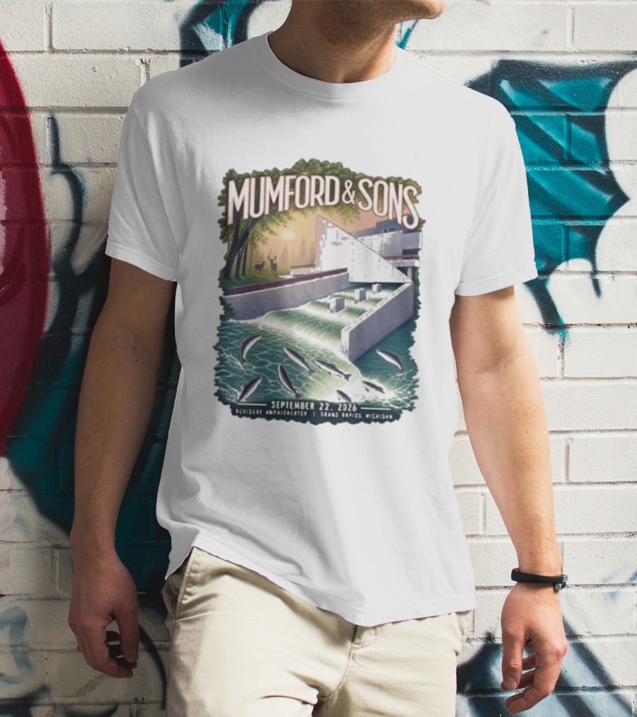 Mumford & Sons September 22 2026 Grand Rapids Michigan Acrisure Amphitheater T-Shirt