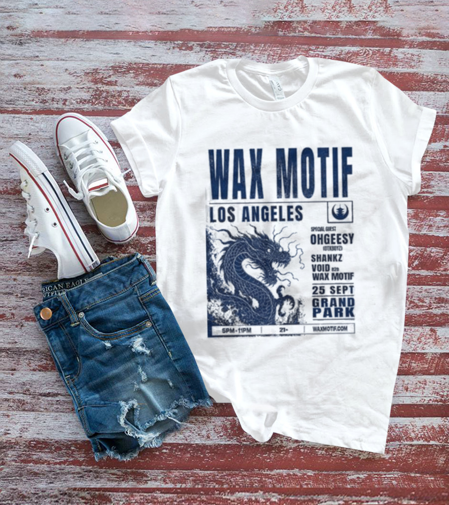Wax Motif Los Angeles Grand Park Event With Ohgeesy September 25 2026 Dragon T-Shirt