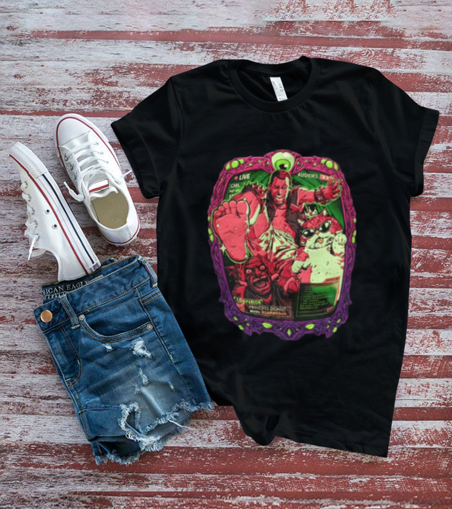 Live Audience Carl Princess Donut Dungeon Crawler Cat Goblin T-Shirt