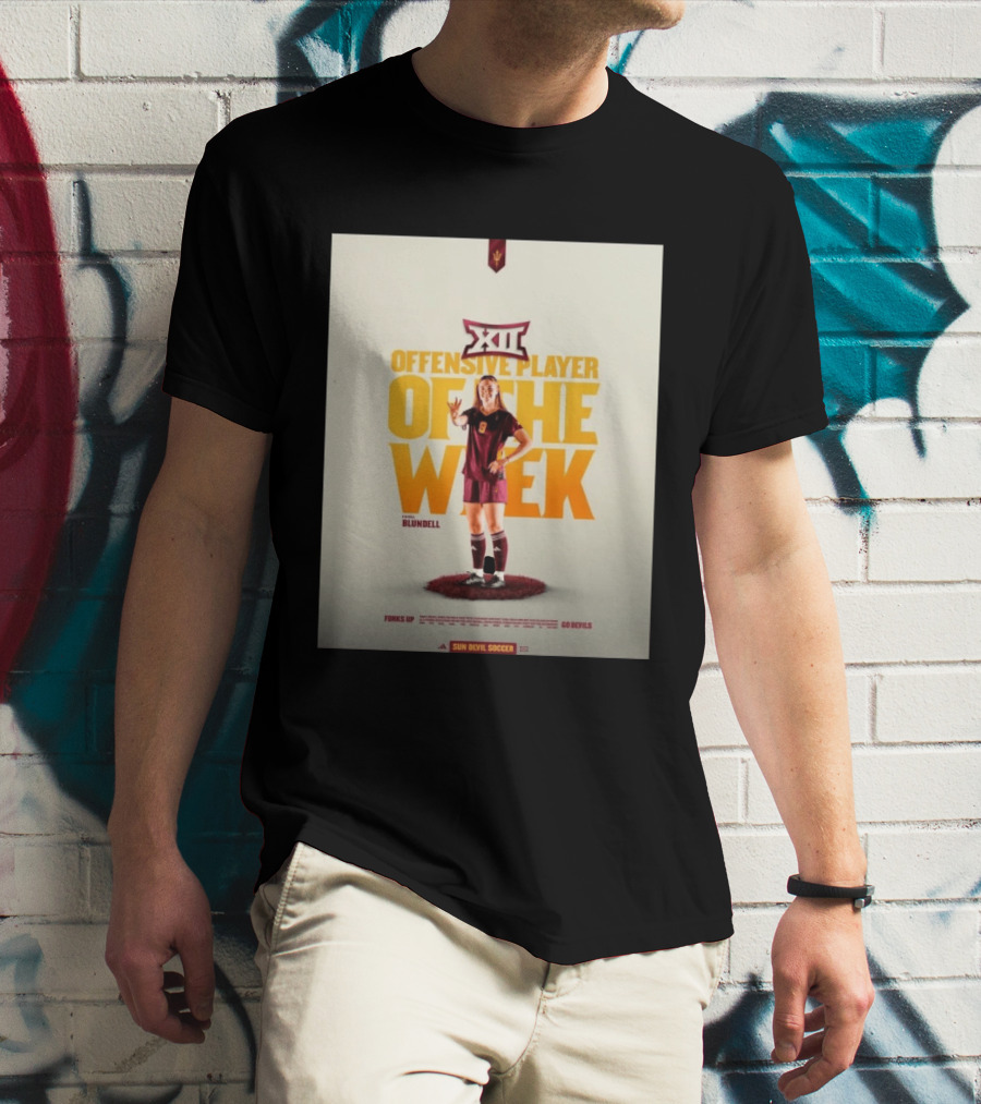 Big 12 Offensive Player Of The Week Kierra Blundell Sun Devil Soccer T-Shirt