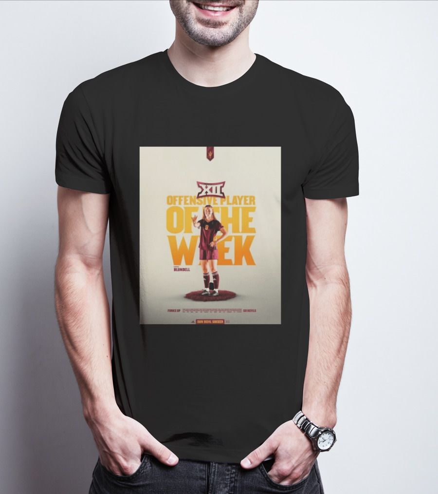 Big 12 Offensive Player Of The Week Kierra Blundell Sun Devil Soccer T-Shirt