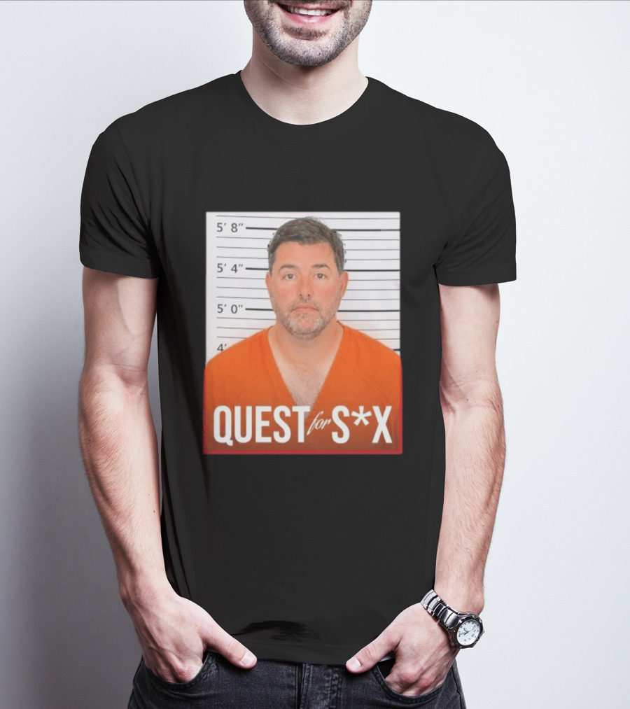Quest For SX Shot Funny Prison Lineup T-Shirt