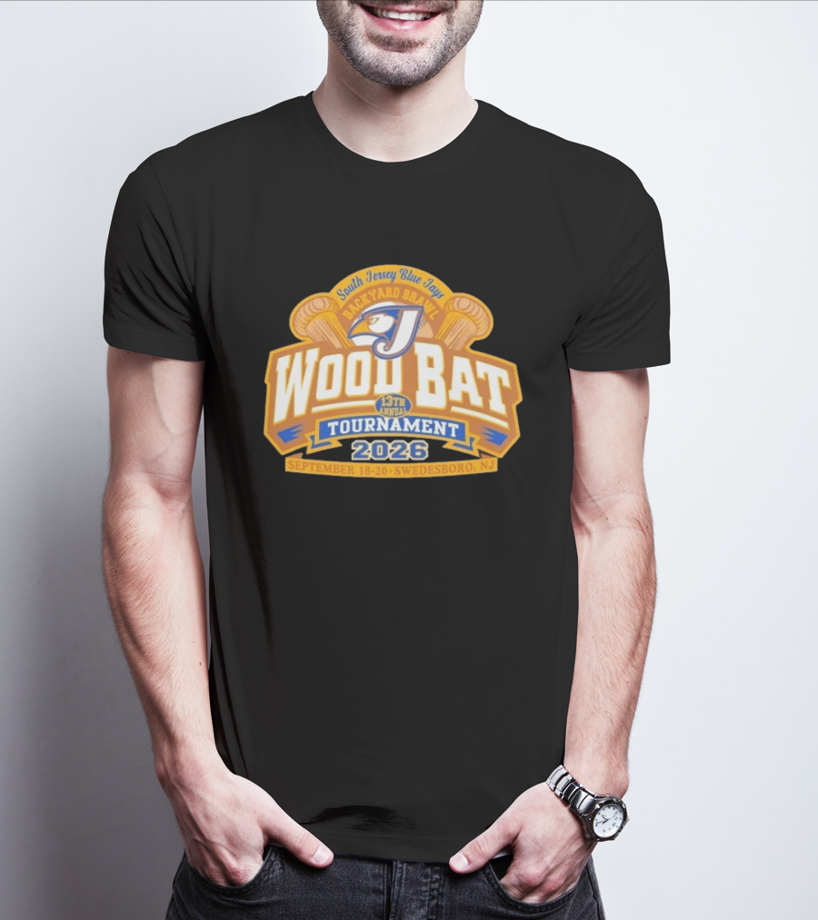 South Jersey Blue Jays Backyard Brawl Wood Bat Tournament 2026 Swedesboro NJ September 18 20 T-Shirt
