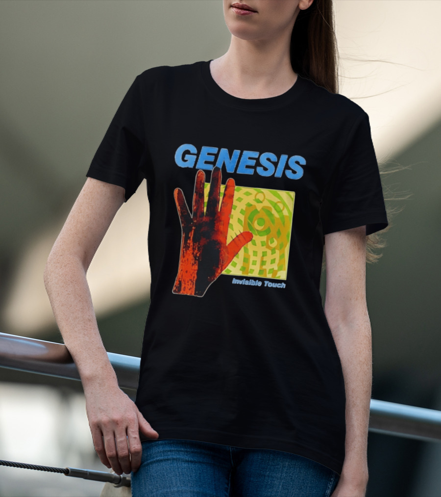 Genesis Invisible Touch Band Progressive Rock Album Cover Hand T-Shirt