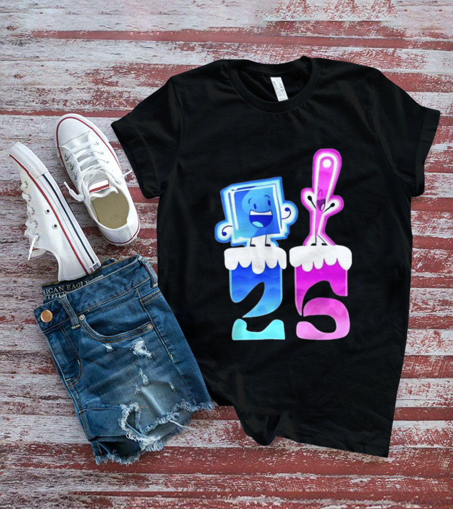 Ice Cube And Needle Battle For Dream Island 25 T-Shirt