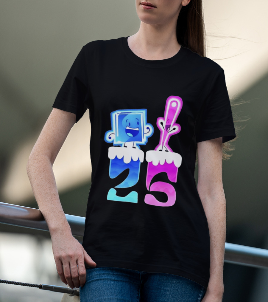 Ice Cube And Needle Battle For Dream Island 25 T-Shirt
