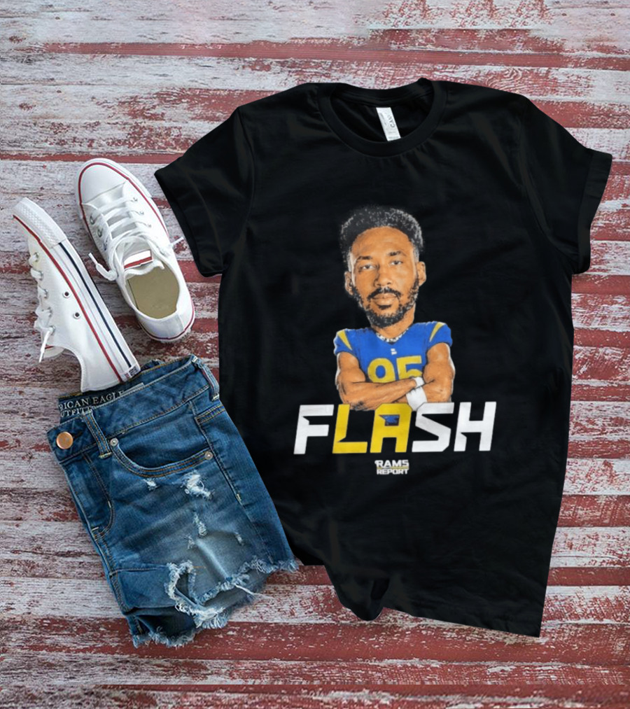 Flash Rams Report Jackson Durham LA Los Angeles Rams T-Shirt