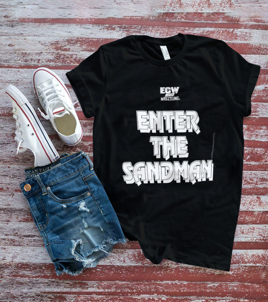 ECW Enter The Sandman Hardcore Wrestling T-Shirt