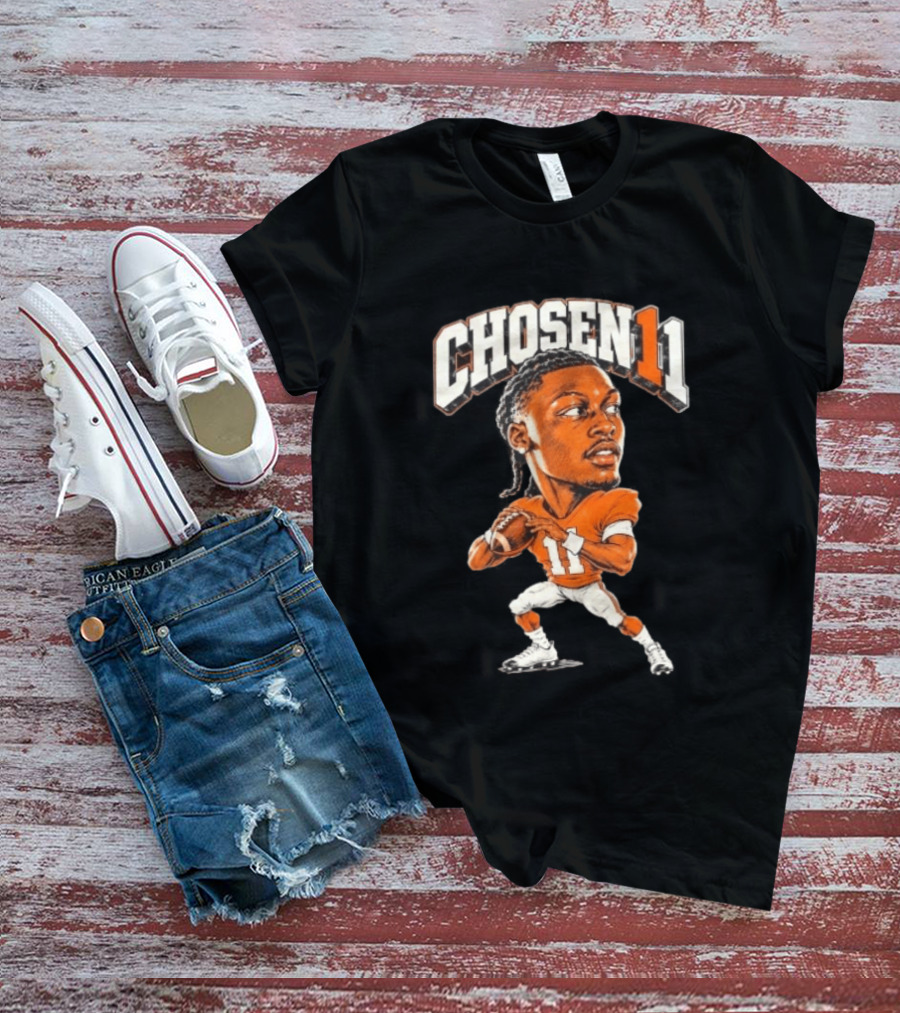 Josh Heupel Chosen11 Tennessee Vols Football Quarterback Caricature T-Shirt