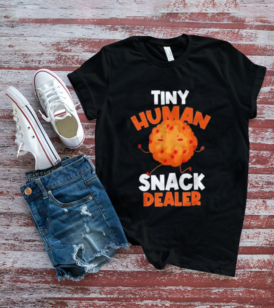 Tiny Human Snack Dealer Cookie Cute Fun Baby Outfit T-Shirt