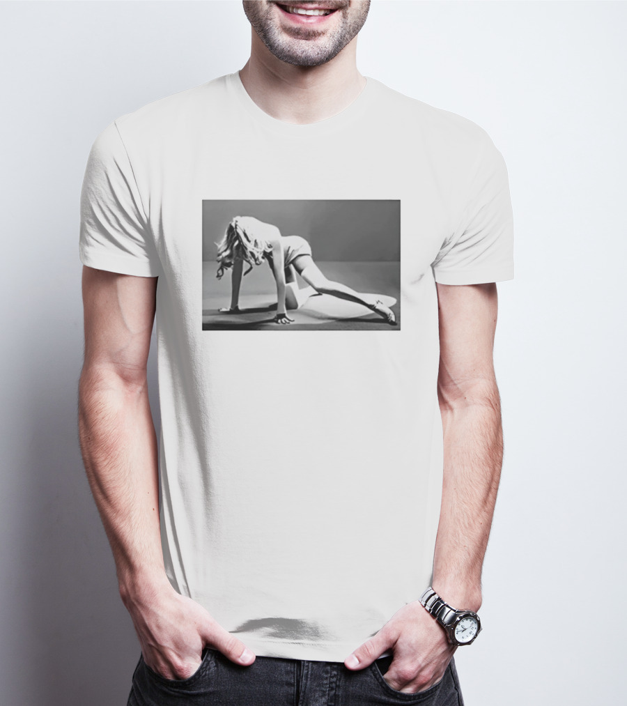 Marilyn Monroe Iconic Glamour Black And White Pose T-Shirt