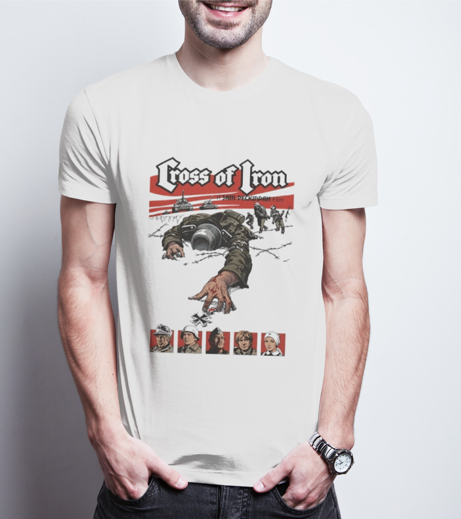 Cross Of Iron Sam Peckinpah Film War Movie Artillery Soldiers Portraits T-Shirt