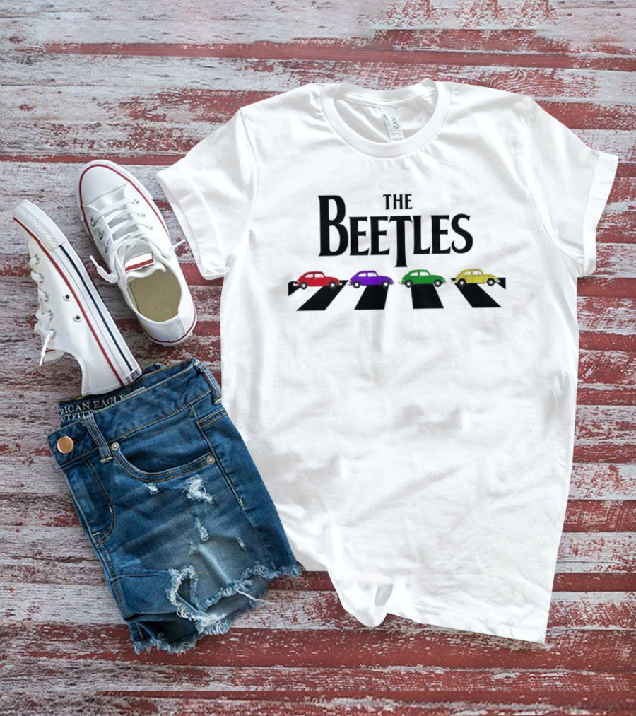 The Beetles VW Bug Colorful Volkswagen Cars Abbey Road T-Shirt