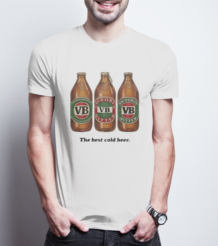 Victoria Bitter VB The Best Cold Beer Bottles T-Shirt